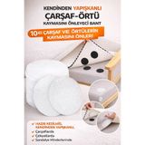 Ecuy Kendinden Yapışkanlı Kayma Önleyici Cırt Cırt Bant – Çarşaf & Örtü Sabitleyici ECY0000187