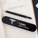 Eczacılara Özel Tasarımlı Çok Amaçlı Tükenmez Kalem - Siyah - imza kalem - tek ebat