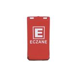 Eczane Baskılı Çift Yön Ultra Levhalı Reklam Dubası Kırmızı Renk 7.5 kg - 1 Parça