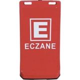 Eczane Baskılı Çift Yön Ultra Levhalı Reklam Dubası Kırmızı Renk 7.5 Kg