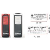 Eczane Cep Kaşesi - Trodat 9512 - 9511 9512 47x18 -Siyah-Siyah