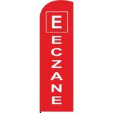 Eczane Yelken Bayrak - Kiremit Kırmızı - 1 Çift