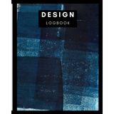 Ed Collection 8" x 10" Logbook With Graph Paper - 100 Pages - Abstract Print 3: Imperial 1/4” Squared White