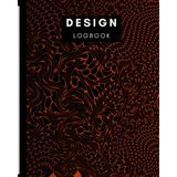 Ed Collection 8" x 10" Logbook With Graph Paper - 100 Pages - Twisted Gradient Beehive - Orange To : Imperial 1/4”