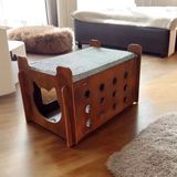 Ed Pet Dizayn Asia Kedi Köpek Evi. 8 Mm Kontraplak Ceviz Renk