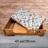 Ed Pet Dizayn Bilbao Kedi Köpek Yatağı 40X70 Ceviz Renk.10 Mm Kontroplak Şık Tasarım