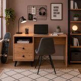 ED PET DİZAYN GLOBAL MARKETİNG Çekmeceli Modern Çalışma Masası - 100 x 40 x 75 cm - Atlantik Çam