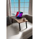 ED PET DİZAYN GLOBAL MARKETİNG Ed Pet Dizayn Laptop Sehpası Seyyar Kahvaltı Masası Katlanır Çalışma Sehpası Atlantik Çam - 35x50