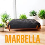 Ed Pet Dizayn Marbella Köpek Yatağı Ceviz 70X100 Cm. Şık Tasarım , Kontroplak Ve Gürgen Ağaç Uyumu