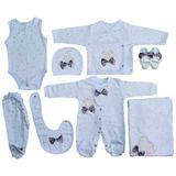 Eda Baby 7718 Kalp Baskılı 9'lu Set Hastane Çıkışı