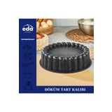 Eda Granit Kaplama 26 Cm Dilimli Tart Kalıbı Gri