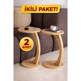 eda hacıoğlu edam bedding group İKİLİ Tekerlekli C Tasarım Atlantik Çam Yan Sehpa Modern Hareketli Sehpa Salon ve Oturma Odası
