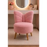 Eda Hacıoğlu Edam Bedding Group Kelebek Desenli Makyaj Masası Pufu - Açık Pembe