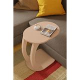 eda hacıoğlu edam bedding group Oval Cappuccino C Sehpa Modern,Tekerlekli Yan Sehpa (Salon, Ofis, Yatak Odası)
