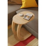 eda hacıoğlu edam bedding group Oval Safir Meşe C Sehpa Modern,Hareketli Tekerlekli Yan Sehpa (Salon, Ofis, Yatak Odası)