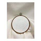EDA HOME TEKSTİL Linen Punch Etamin Ve Kanaviçe Nakış Kumaşı Ekru (50x160 Cm)