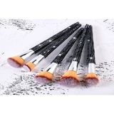 Eda Luxury Beauty 5'li Diamond Özel Kristal Taşlı Makyaj Fırçası Pro Kontür Fondöten Allık Pudra Makeup Brushes Set