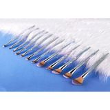 Eda Luxury Beauty 7'li Diamond Özel Renkli Kristal Taşlı Gümüş Göz Farı Makyaj Fırçası Seti Süslü Pro Makeup Brushes