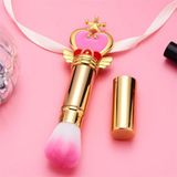 Eda Luxury Beauty Profesyonel Kabuki Makyaj Fırçası Kapaklı Yumuşak Allık Pudra Aydınlatıcı Makeup Brush