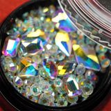 Eda Luxury Beauty Renkli Lüks Kristal Taş Gem Karışık Parlak Dekor Art Tasarım Dekorasyon Nail Art Süsleme