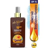Eda Taşpınar 15 SPF Bronzlaştırıcı Koruyucu Yağ Sprey 200 ml Etkili Güneş Yağı