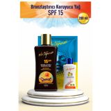 Eda Taşpınar Bronzlaştırıcı Koruyucu Yağ SPF15 200ml -Zanou El Kremi &AntiAcne Mask