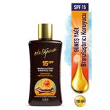 Eda Taşpınar Bronzlaştırıcı Koruyucu Yağı SPF 15 – Güneşe Karşı Koruma & Bronz Görünüm 200 ml