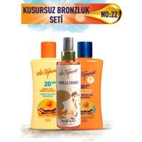 Eda Taşpınar Kusursuz Bronzluk Seti No:22 Beyaz Ten SPF20 & Bronzlaştırıcı Koruyucu SPF50 & Vanilla Body Mist