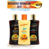 Eda Taşpınar Kusursuz Bronzluk Seti No:9 Yoğun Bronzlaştırıcı Spf0 & Koruyucu SPF15 & Beyaz Ten SPF20