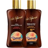 Eda Taşpınar SPF 0 Yoğun Bronzlaştırıcı Yağ ve SPF 15 Bronzlaştırıcı Koruyucu