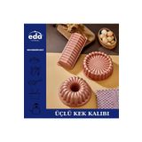 Eda üçlü asya kek kalıbı seti