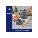 Eda Üçlü Güveç Tencere Seti 16/18/20