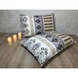 Edalı 2 Adet %100 Pamuklu Poplin Yastık Kılıfı - 50 x 70 - Altın