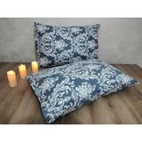 Edalı 2 Adet %100 Pamuklu Poplin Yastık Kılıfı - 50 x 70 - Indigo