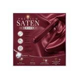edalle Bordo Saten Kurdele 1 Cm 10 Metre, Özel Gün Hediye Süsleme Kurdelesi