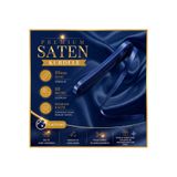 edalle Lacivert Saten Kurdele 1 Cm 10 Metre, Özel Gün Hediye Süsleme Kurdelesi