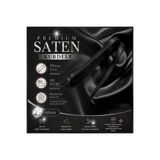 edalle Siyah Saten Kurdele 1 Cm 10 Metre, Özel Gün Hediye Süsleme Kurdelesi