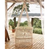 EdaTasarim Makrome Besik "ecco" 50X100X45CM - Krem
