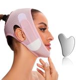Edcbmb V Line Maske Çene Kayışı V Şekilli Yüz Kemeri Uyku Çene Egzersizi Kadınlar için