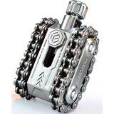 Edco EDC yeni nesil stres çarkı: Zincir mekanizmalı Tank Fidget (Silver)