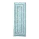 Eddie Bauer Home Logan Cotton | Bath Runner-100, Ultra-Soft Rug, Tufted Fabric for Durability and Easy Care, 60 x 22, Turquoise