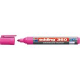 Edding 1 Adet Pembe Beyaz Tahta Kalemi E-360 Cap Off Yazı Tahtası İçin Pratik Araç