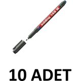 Edding 10 Adet Asetat Kalemi Silgili E-149M Mavi CD Kalemi 1 mm Permanent