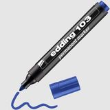 edding 103 permanent markör kalem yuvarlak uç 1,5-3 mm mavi ed10303 (10 lu paket) - Yok