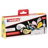Edding 1200 10 Canlı 4 Pastel Renk Boyanabilir Kalemlik İle Birlikte Pastel Textile Kalemi