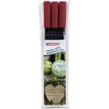 Edding 1255 Kaligrafi Kalemi 3'lü Set Kırmızı (2.0 - 3.5 - 5.0 mm)