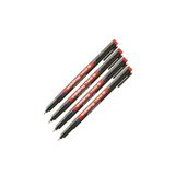 Edding 140S Asetat Kalemi, Kırmızı, 4'lü Paket