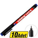 Edding 140S Permanent Asetat Kalem Mavi S Uç 10 Al 8 Öde