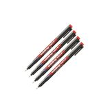 Edding 141F Asetat Kalemi, 4'lü Paket, Karışık Renkler