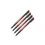 Edding 141F Asetat Kalemi, 4'lü Paket, Karışık Renkler